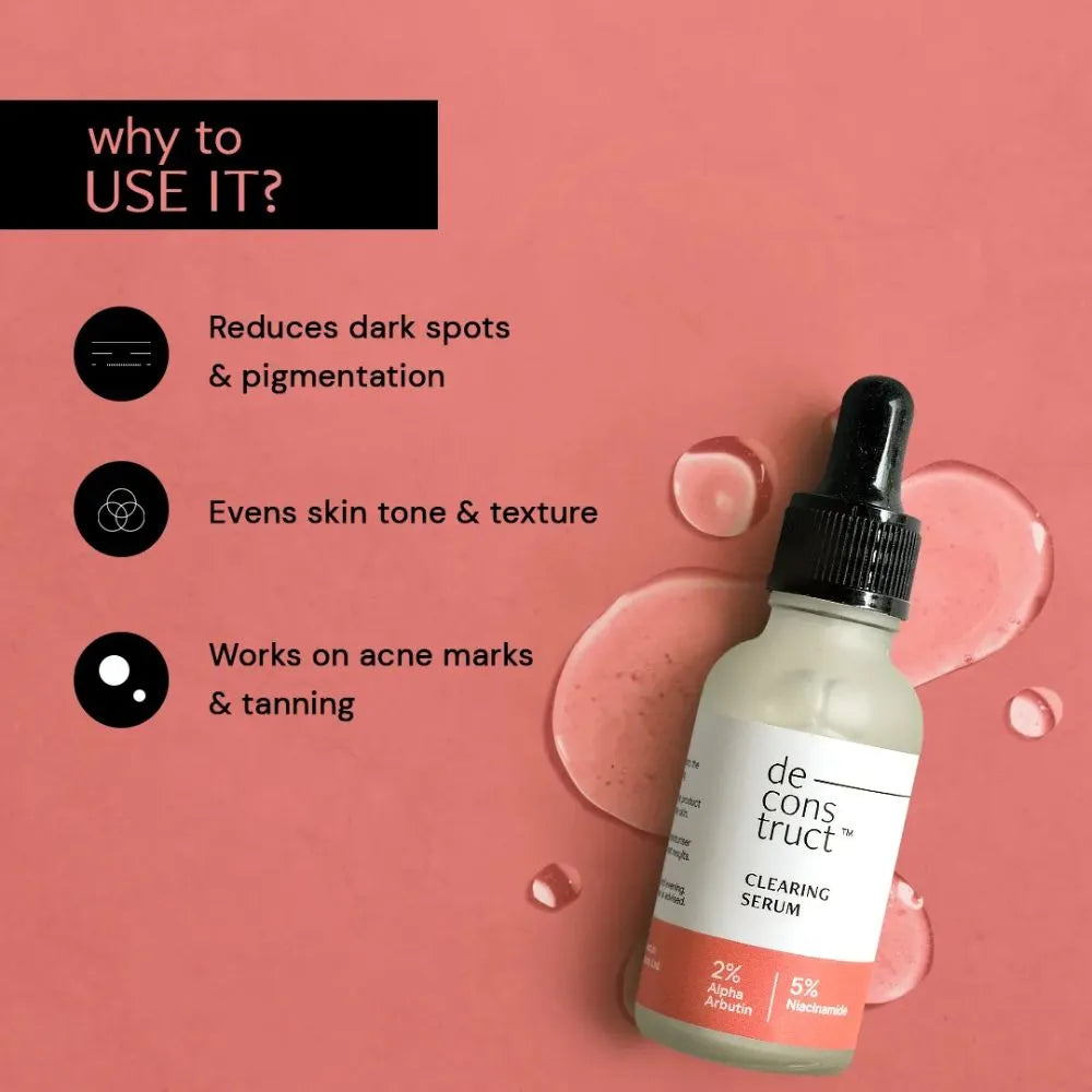 Deconstruct Vitamin C & Clearing Serum Combo | Skin Brightening Duo