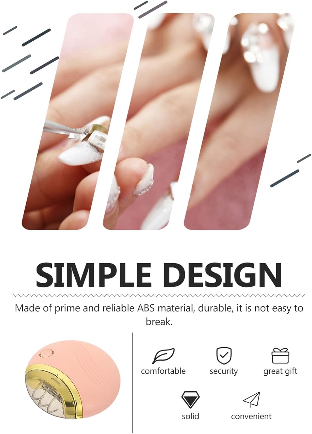 1 Set Electric Nail File Electric Nail Trimmer Finger Nail Clippers Manicure Tool for Kids and Adult