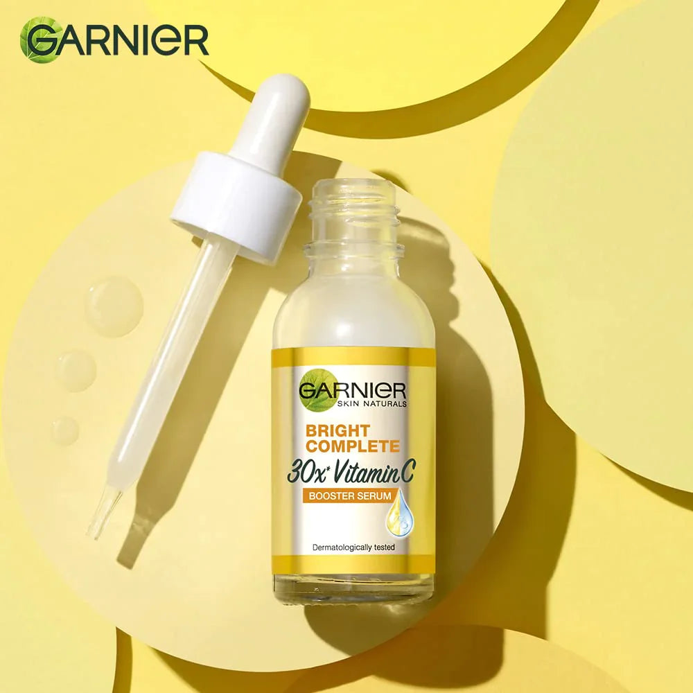 Garnier Skin Active Bright Complete Vitamin C Booster Serum 30 Ml - Contains Niacinamide